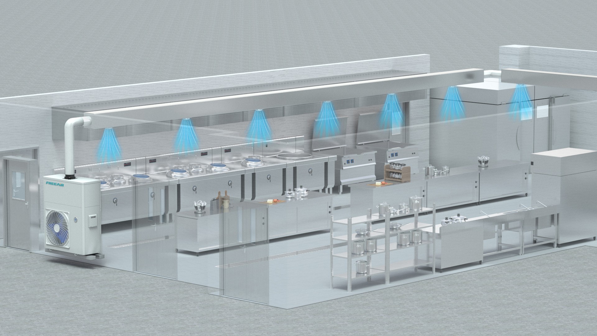Kitchen air conditioner: The smart choice to bid farewell to the 