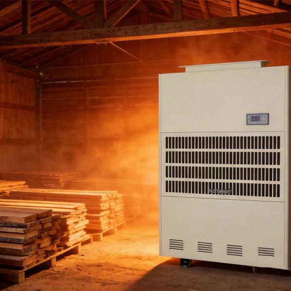 FLSGW-G600 Dehumidifier can work in high temp up to 60℃ for Greenhouse with 600L/D