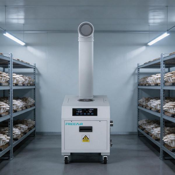 5kg/h Ultrasonic Mist Maker Industrial Humidifier for Mushroom Greenhouse and Grow Room with WiFi Have Water Filter