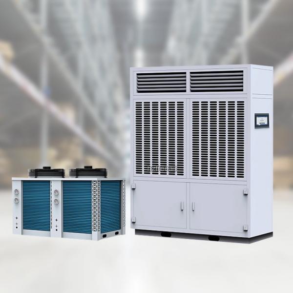 40KG/H Dehumidifier with Temperature Control Industrial Dehumidifier Temperature Control for Grow Room Can Control Temperature and Moisture Post-flood Drying and Tempering