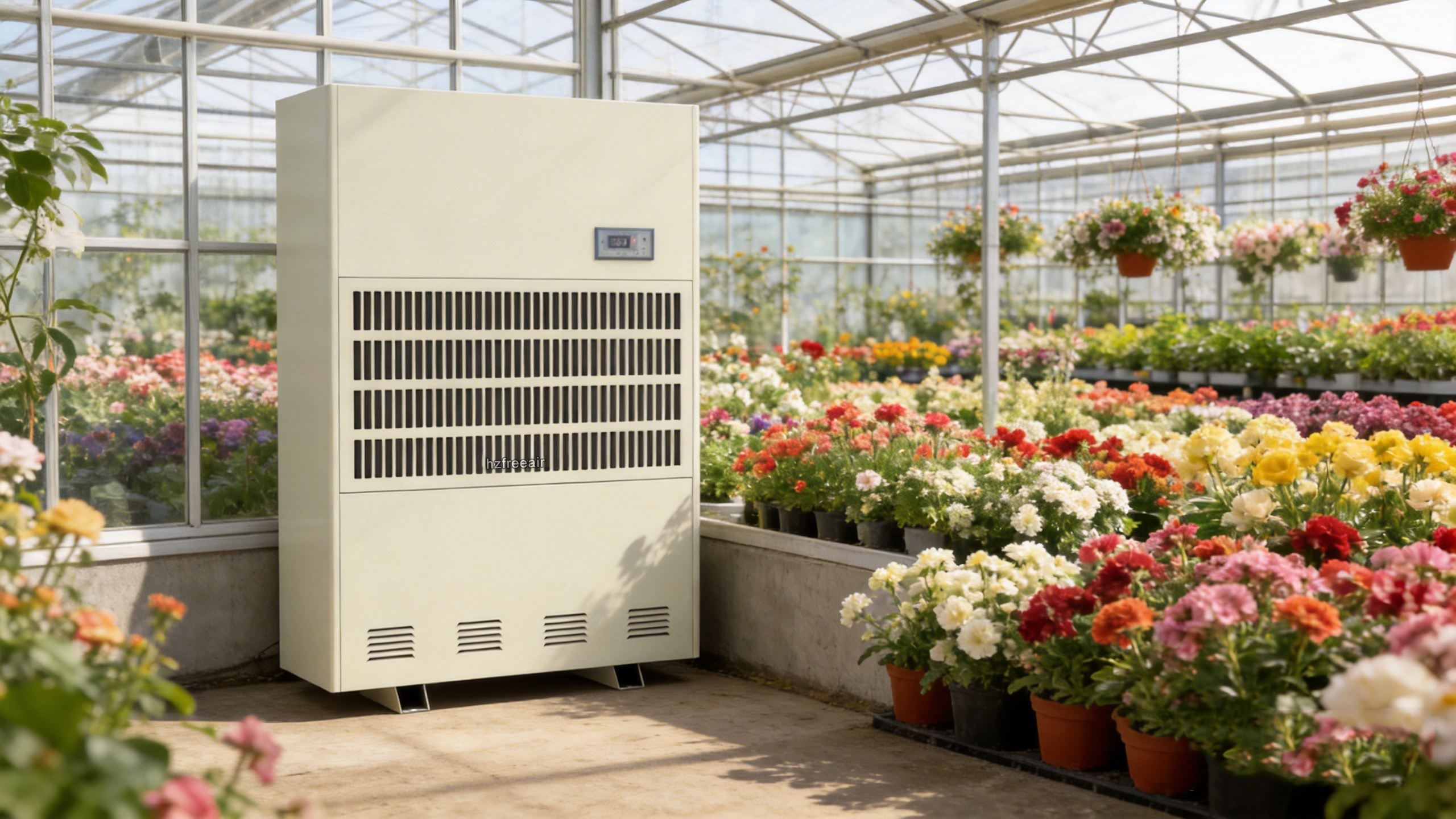 600L Large Capacity Industrial Floor Standing Dehumidifier for Greenhouse Intelligent Air Dryer with Water Pipe Drainage