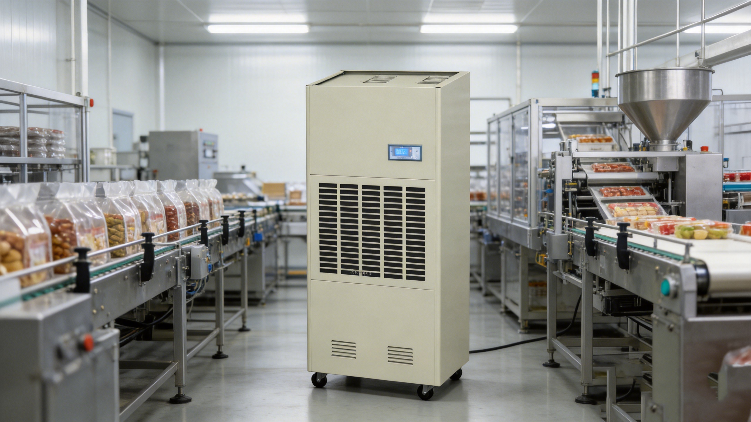 FLSW-G240 240 Liters per Day Commercial Dehumidifier with Drain Hose for Basement Industry Water Damage Unit up to 300Sq Adjustable Humidity Control Compact